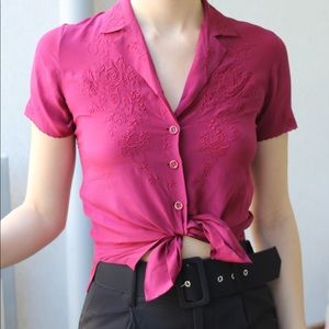 100% Silk Vintage Blouse